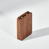 Maxbell Earring Stud Box Small Jewelry Organizer for Anniversary Engagement Birthday Walnut