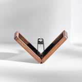 Maxbell Earring Stud Box Small Jewelry Organizer for Anniversary Engagement Birthday Walnut