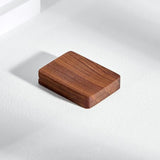 Maxbell Earring Stud Box Small Jewelry Organizer for Anniversary Engagement Birthday Walnut