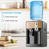 Maxbell Water Dispenser Hot and Cold Water Room Temperature for Room Dorm Countertop gold