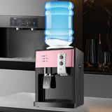 Maxbell Water Dispenser Hot and Cold Water Room Temperature for Room Dorm Countertop pink