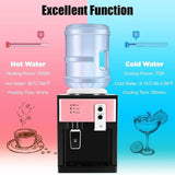 Maxbell Water Dispenser Hot and Cold Water Room Temperature for Room Dorm Countertop pink