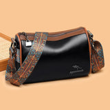 Maxbell Women Crossbody Bag with Zipper Fashion Handbag for Shopping Street Holidays Black