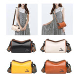 Maxbell Women Crossbody Bag with Zipper Fashion Handbag for Shopping Street Holidays Black