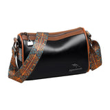 Maxbell Women Crossbody Bag with Zipper Fashion Handbag for Shopping Street Holidays Black