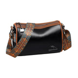 Maxbell Women Crossbody Bag with Zipper Fashion Handbag for Shopping Street Holidays Black