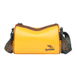 Maxbell Women Crossbody Bag with Zipper Fashion Handbag for Shopping Street Holidays Yellow