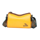 Maxbell Women Crossbody Bag with Zipper Fashion Handbag for Shopping Street Holidays Yellow