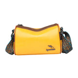 Maxbell Women Crossbody Bag with Zipper Fashion Handbag for Shopping Street Holidays Yellow