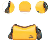 Maxbell Women Crossbody Bag with Zipper Fashion Handbag for Shopping Street Holidays Yellow