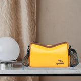 Maxbell Women Crossbody Bag with Zipper Fashion Handbag for Shopping Street Holidays Yellow