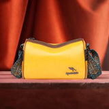 Maxbell Women Crossbody Bag with Zipper Fashion Handbag for Shopping Street Holidays Yellow