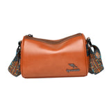 Maxbell Women Crossbody Bag with Zipper Fashion Handbag for Shopping Street Holidays Light Brown