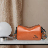 Maxbell Women Crossbody Bag with Zipper Fashion Handbag for Shopping Street Holidays Light Brown