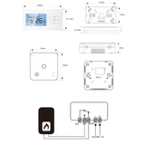 Maxbell Smart Thermostat Accurate Child Lock Water Gas Boiler Temperature Controller