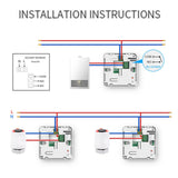 Maxbell Smart Thermostat Accurate Child Lock Water Gas Boiler Temperature Controller