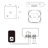 Maxbell Smart Thermostat Accurate Child Lock Water Gas Boiler Temperature Controller
