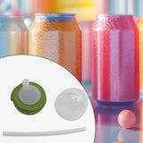 Maxbell Drink Cap Sealer Practical Beverage Can Lid for Outdoor Home Use Restaurants Green