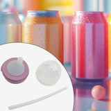 Maxbell Drink Cap Sealer Practical Beverage Can Lid for Outdoor Home Use Restaurants Pink