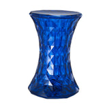 Maxbell Accent Stool Shoe Changing Contemporary Home Decoration Stepstool Side Table Dark Blue