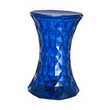 Maxbell Accent Stool Shoe Changing Contemporary Home Decoration Stepstool Side Table Dark Blue