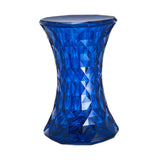 Maxbell Accent Stool Shoe Changing Contemporary Home Decoration Stepstool Side Table Dark Blue