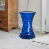 Maxbell Accent Stool Shoe Changing Contemporary Home Decoration Stepstool Side Table Dark Blue