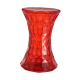 Maxbell Accent Stool Shoe Changing Contemporary Home Decoration Stepstool Side Table Red