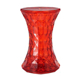 Maxbell Accent Stool Shoe Changing Contemporary Home Decoration Stepstool Side Table Red