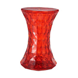 Maxbell Accent Stool Shoe Changing Contemporary Home Decoration Stepstool Side Table Red