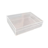 Maxbell Transparent Storage Box Candy Organizer Portable Container Food Serving Tray