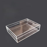 Maxbell Transparent Storage Box Candy Organizer Portable Container Food Serving Tray