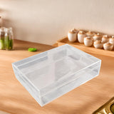 Maxbell Transparent Storage Box Candy Organizer Portable Container Food Serving Tray
