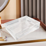 Maxbell Transparent Storage Box Candy Organizer Portable Container Food Serving Tray