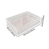 Maxbell Transparent Storage Box Candy Organizer Portable Container Food Serving Tray