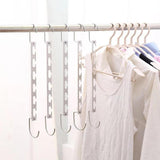 Maxbell 3x Space Saving Hangers Closet Organizer and Storage for Jeans Shorts Shirts
