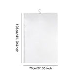 Maxbell Suit Bag Dress Bag Water Resistance Hanging Vacuum for Dresses Coats Clothes 70cmx105cm