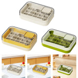 Maxbell Ice Cube Tray for Freezer Reusable for Chilled Drinks Coffee Summer Beverage White