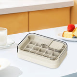 Maxbell Ice Cube Tray for Freezer Reusable for Chilled Drinks Coffee Summer Beverage White
