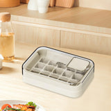 Maxbell Ice Cube Tray for Freezer Reusable for Chilled Drinks Coffee Summer Beverage White