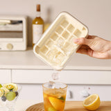Maxbell Ice Cube Tray for Freezer Reusable for Chilled Drinks Coffee Summer Beverage White