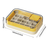 Maxbell Ice Cube Tray for Freezer Reusable for Chilled Drinks Coffee Summer Beverage Yellow