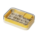 Maxbell Ice Cube Tray for Freezer Reusable for Chilled Drinks Coffee Summer Beverage Yellow