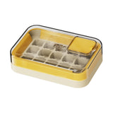 Maxbell Ice Cube Tray for Freezer Reusable for Chilled Drinks Coffee Summer Beverage Yellow