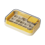 Maxbell Ice Cube Tray for Freezer Reusable for Chilled Drinks Coffee Summer Beverage Yellow