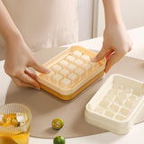 Maxbell Ice Cube Tray for Freezer Reusable for Chilled Drinks Coffee Summer Beverage Yellow