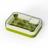 Maxbell Ice Cube Tray for Freezer Reusable for Chilled Drinks Coffee Summer Beverage Green