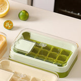 Maxbell Ice Cube Tray for Freezer Reusable for Chilled Drinks Coffee Summer Beverage Green