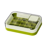 Maxbell Ice Cube Tray for Freezer Reusable for Chilled Drinks Coffee Summer Beverage Green