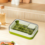 Maxbell Ice Cube Tray for Freezer Reusable for Chilled Drinks Coffee Summer Beverage Green